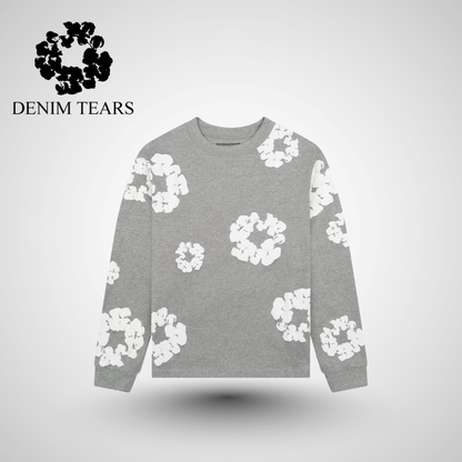 DT™ Sweatshirt mit „Cotton Wreath“-Grafikdruck