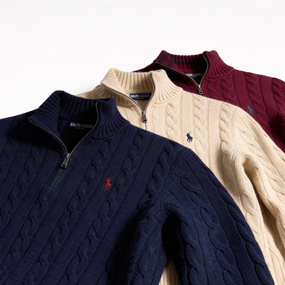 R&L ZOPFSTRICK-REISSVERSCHLUSS-PULLOVER-SET