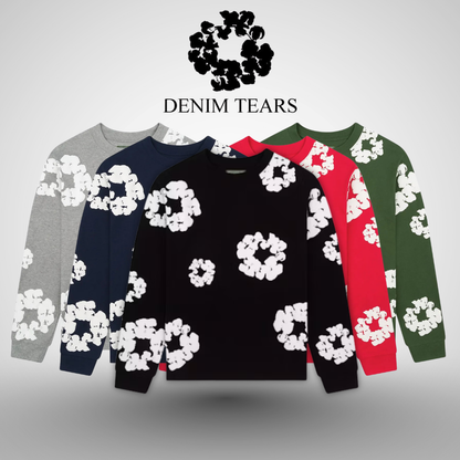 DT™ Sweatshirt mit „Cotton Wreath“-Grafikdruck