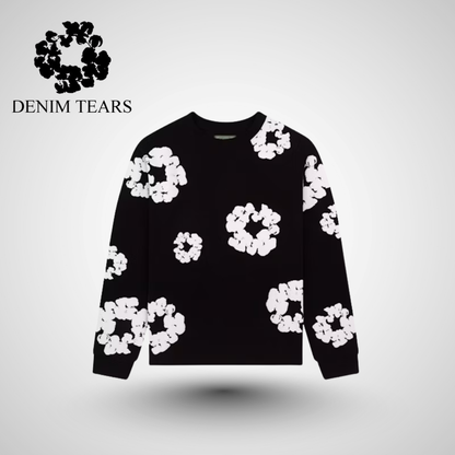 DT™ Sweatshirt mit „Cotton Wreath“-Grafikdruck