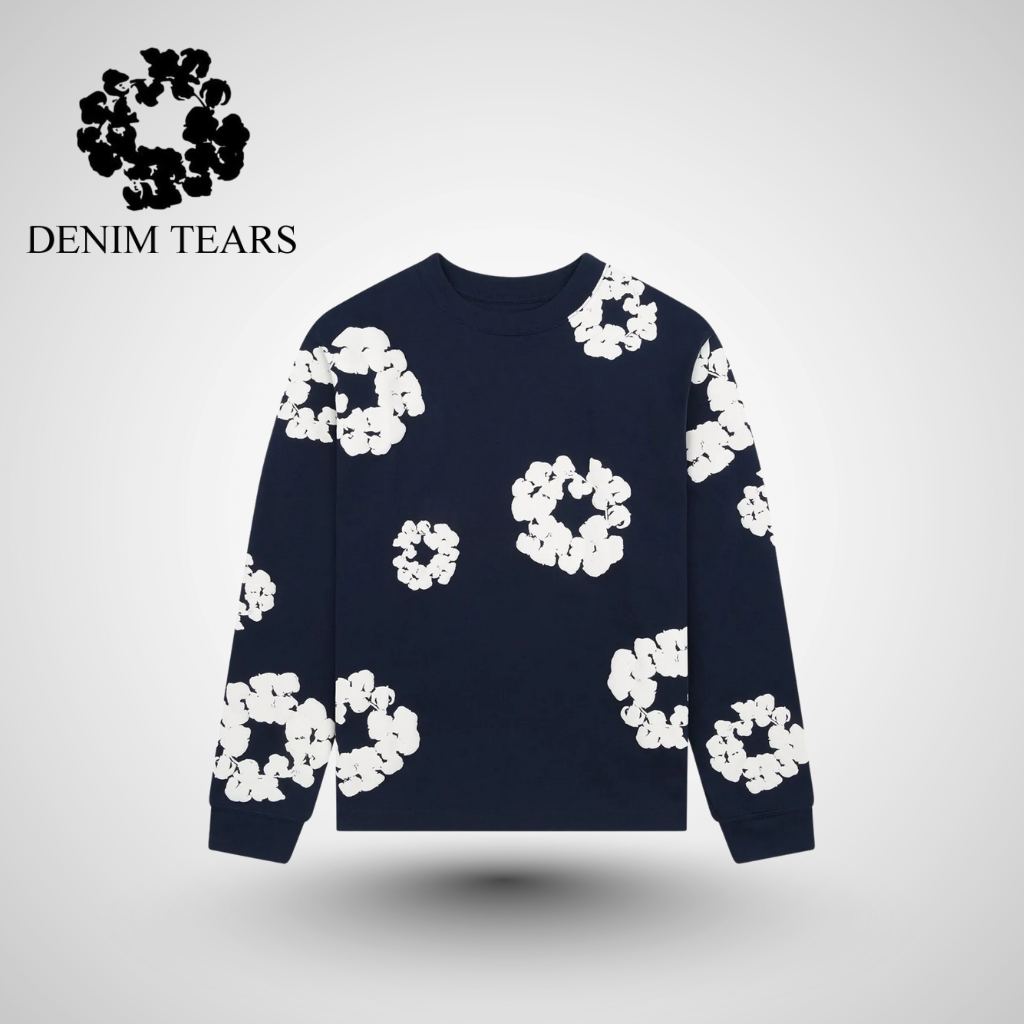 DT™ Sweatshirt mit „Cotton Wreath“-Grafikdruck